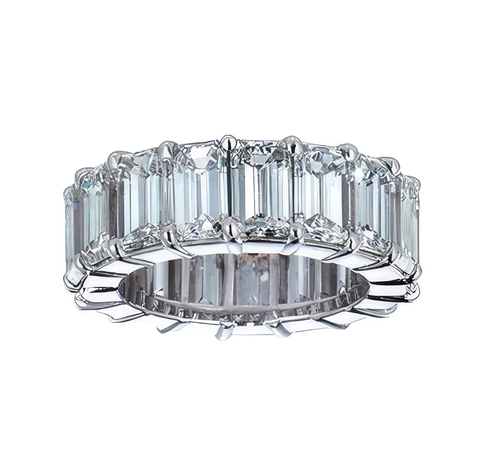 Emerald Cut Diamond Eternity Band