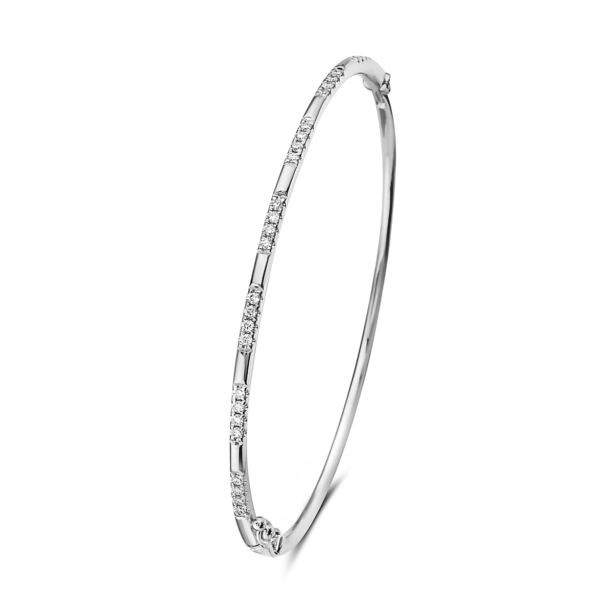 14k Diamond bangle