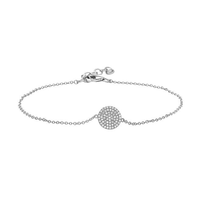 14k Diamond Pave Bracelet