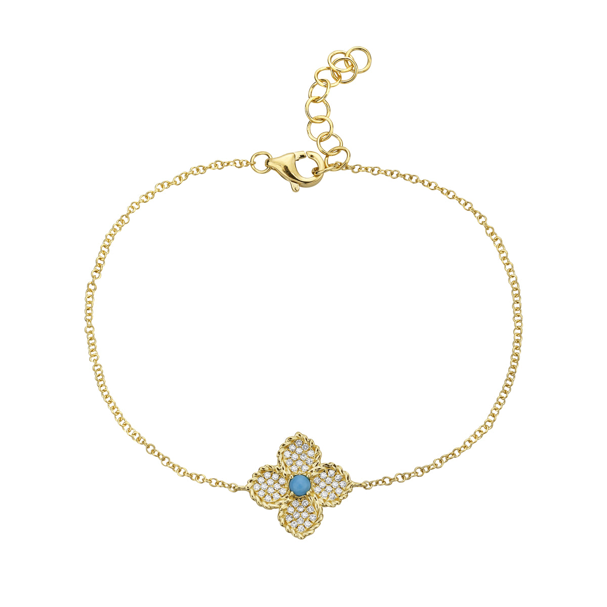 14k Clover Bracelet