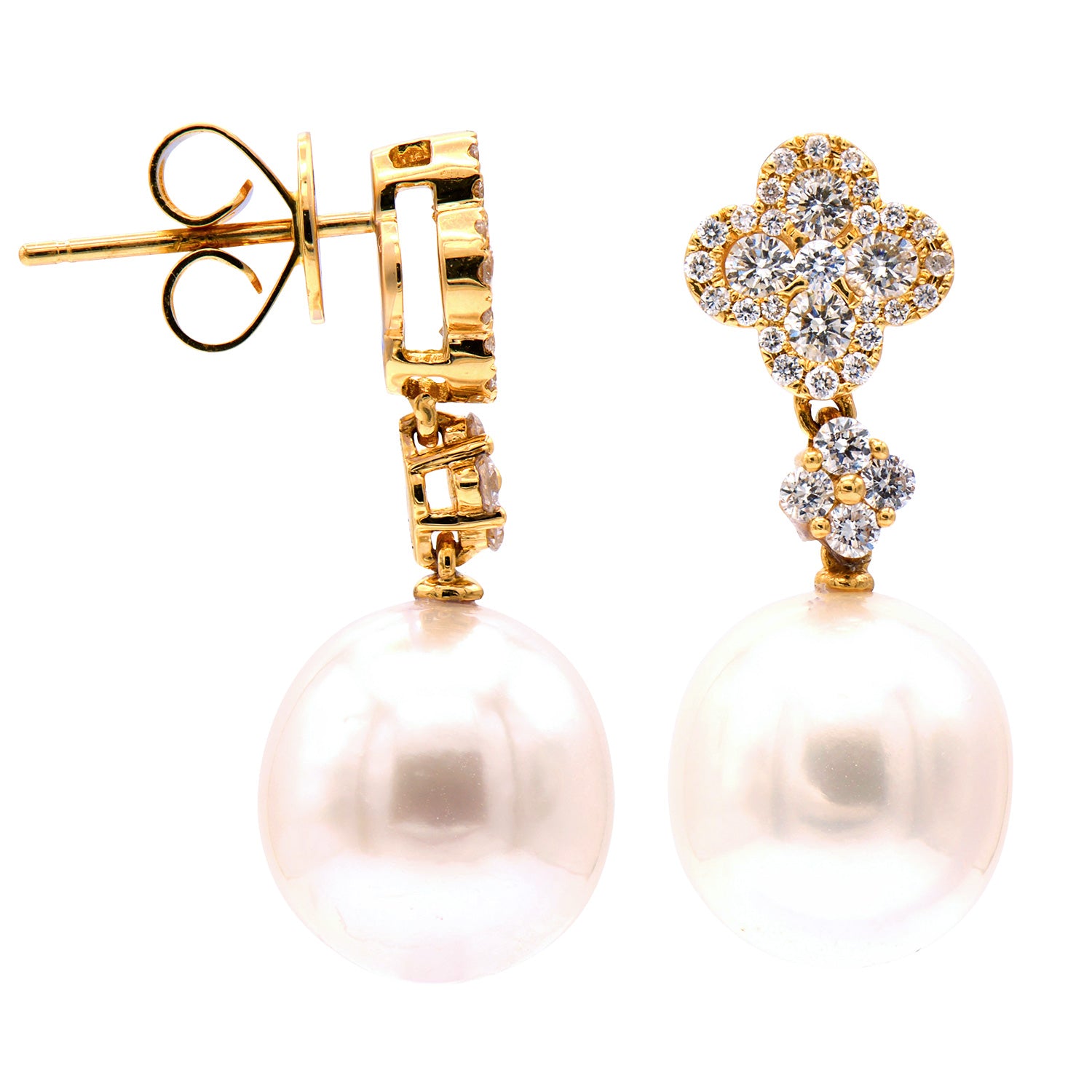 18k South Sea Pearl Earrings