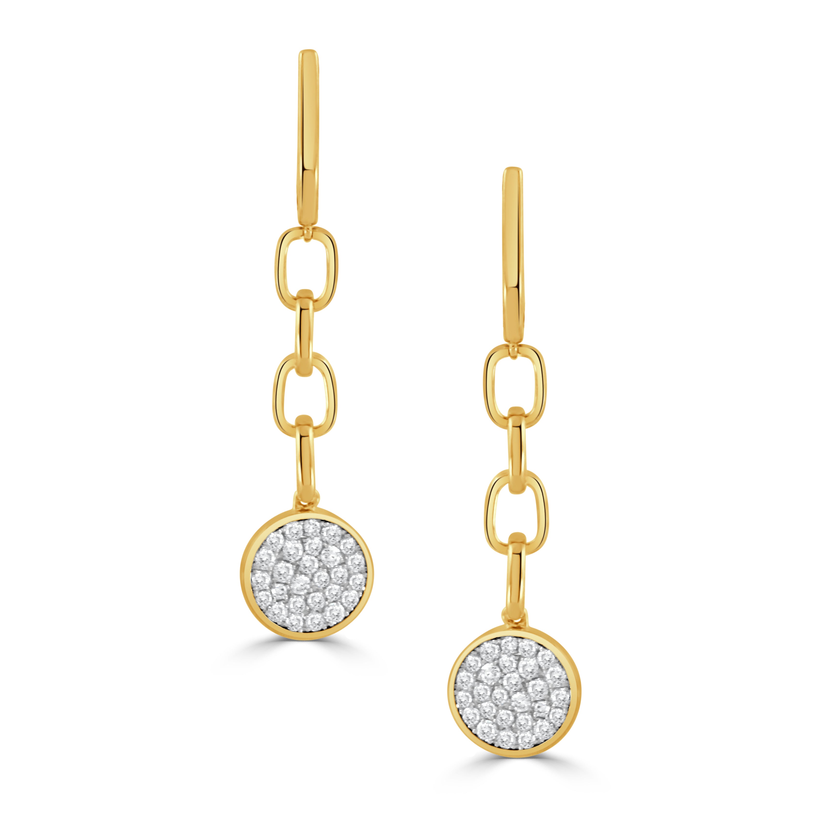 18k Diamond Drop Earrings