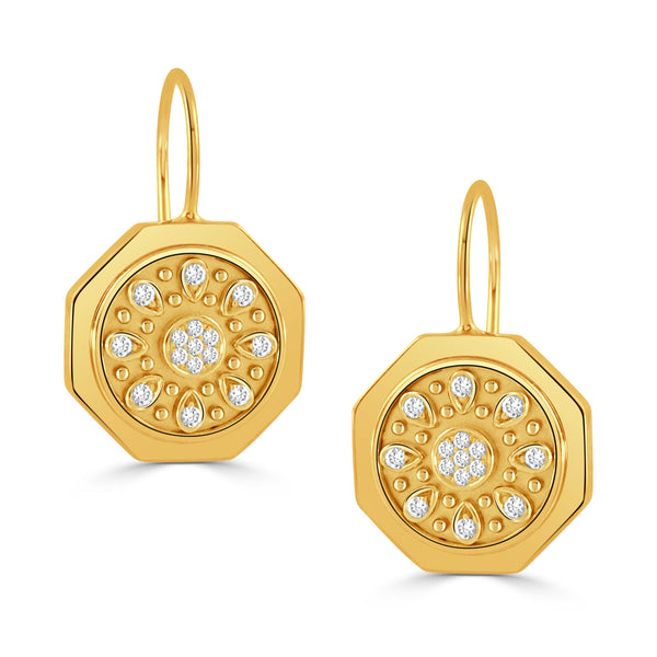 18k Gold & Diamond earrings