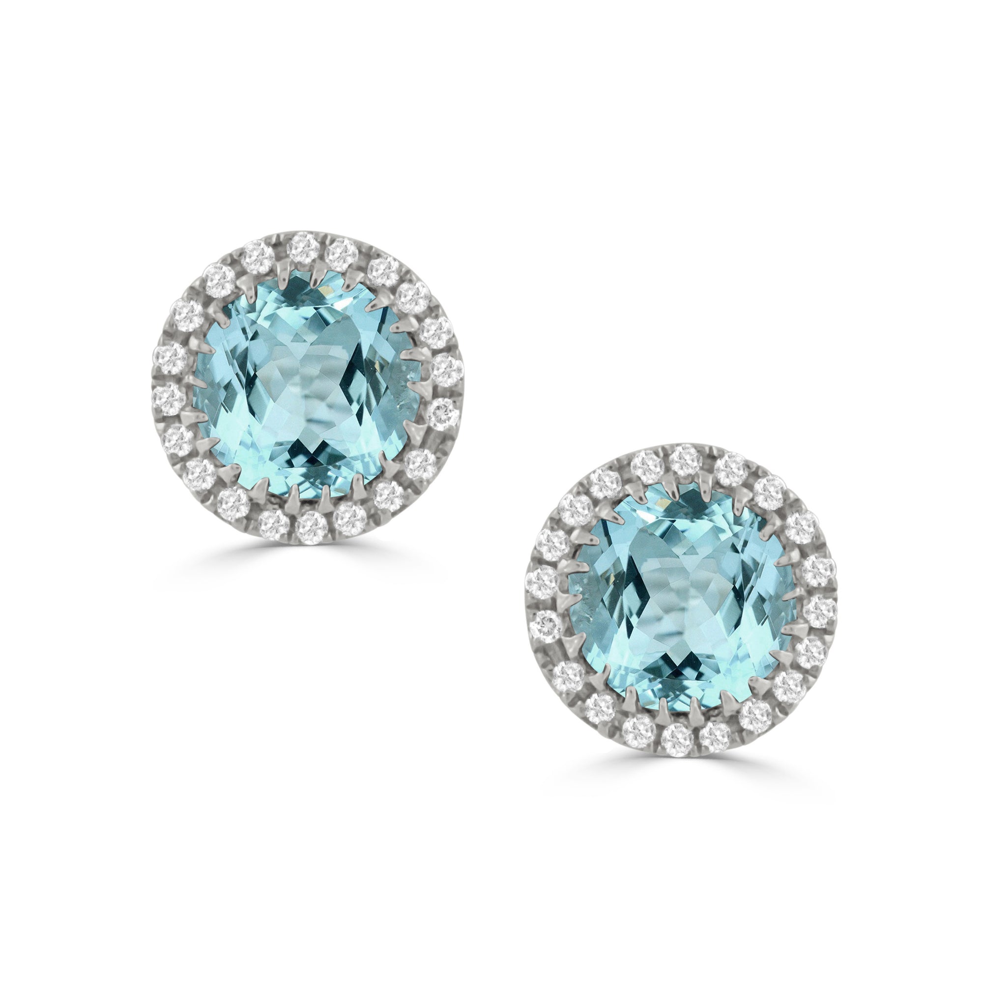 18k Blue Topaz Stud earrings