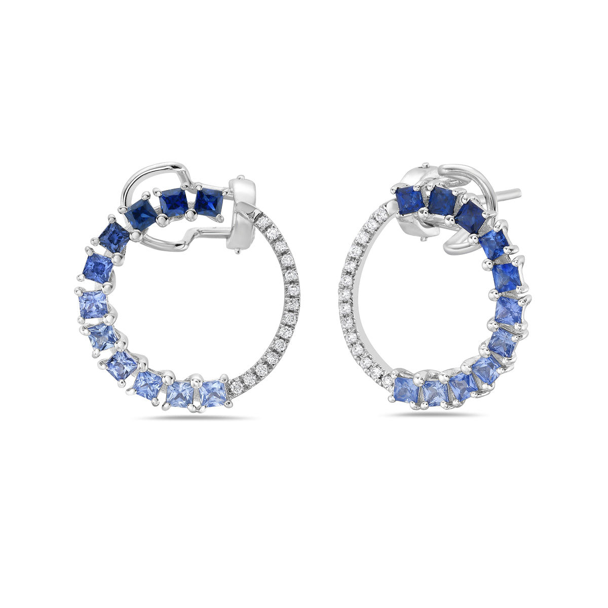 Bassali Sapphire & Diamond Earrings