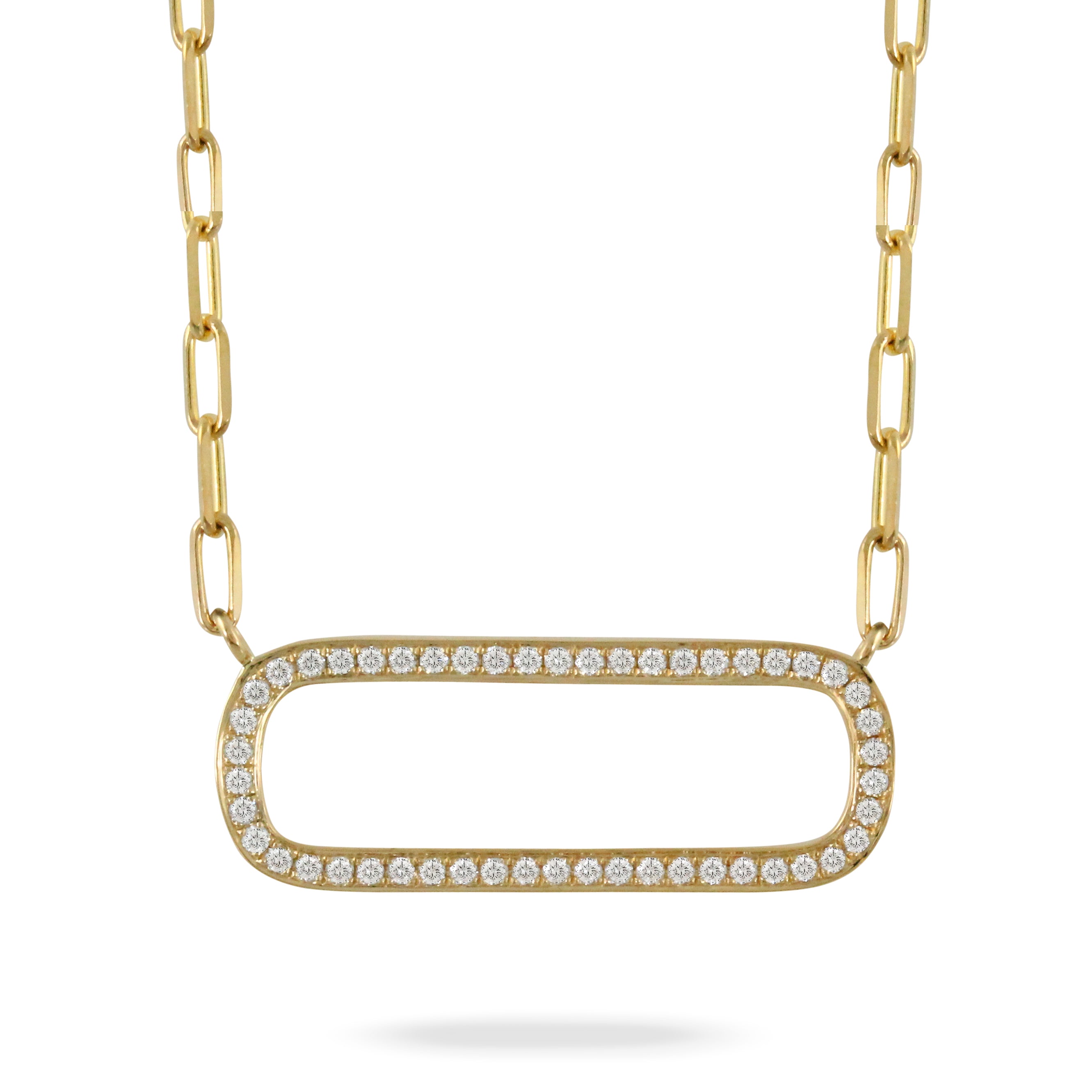 18k Diamond Frame Necklace