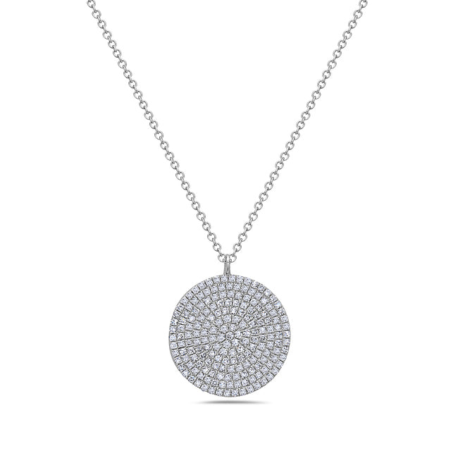 14k Pave Diamond Pendant