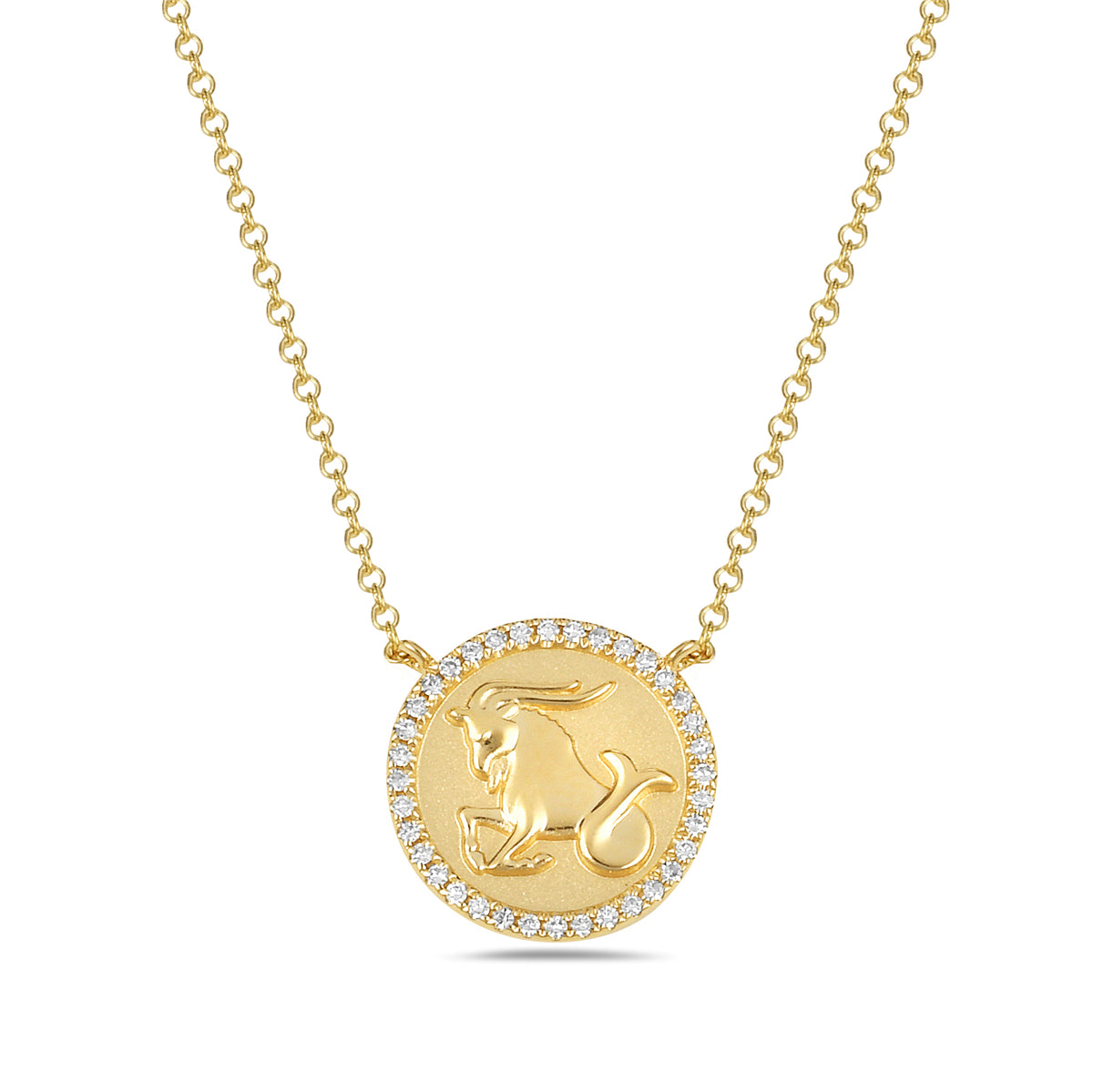 14k Zodiac Disc