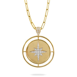 18k Diamond Starburst Necklace
