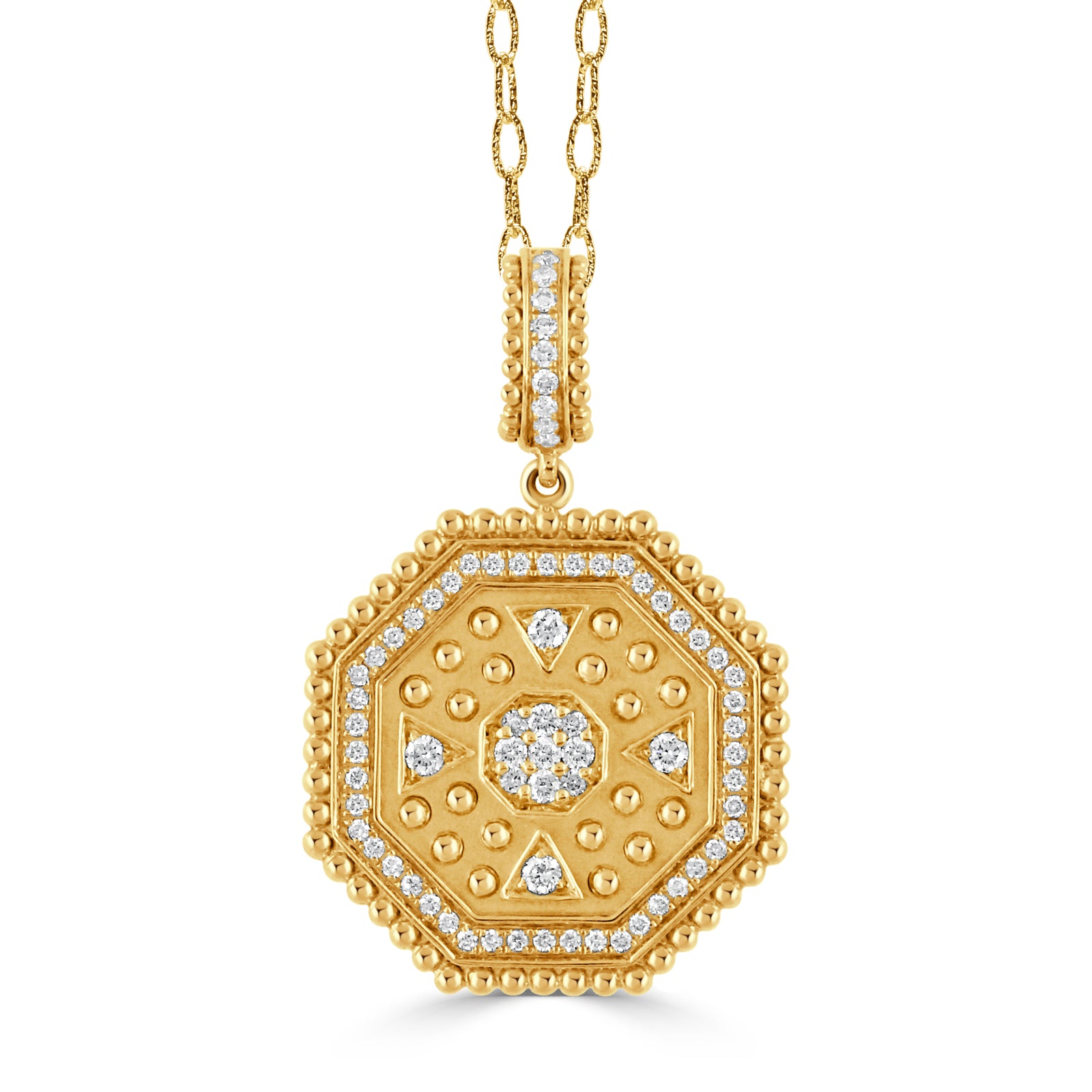 18k Medallion Necklace