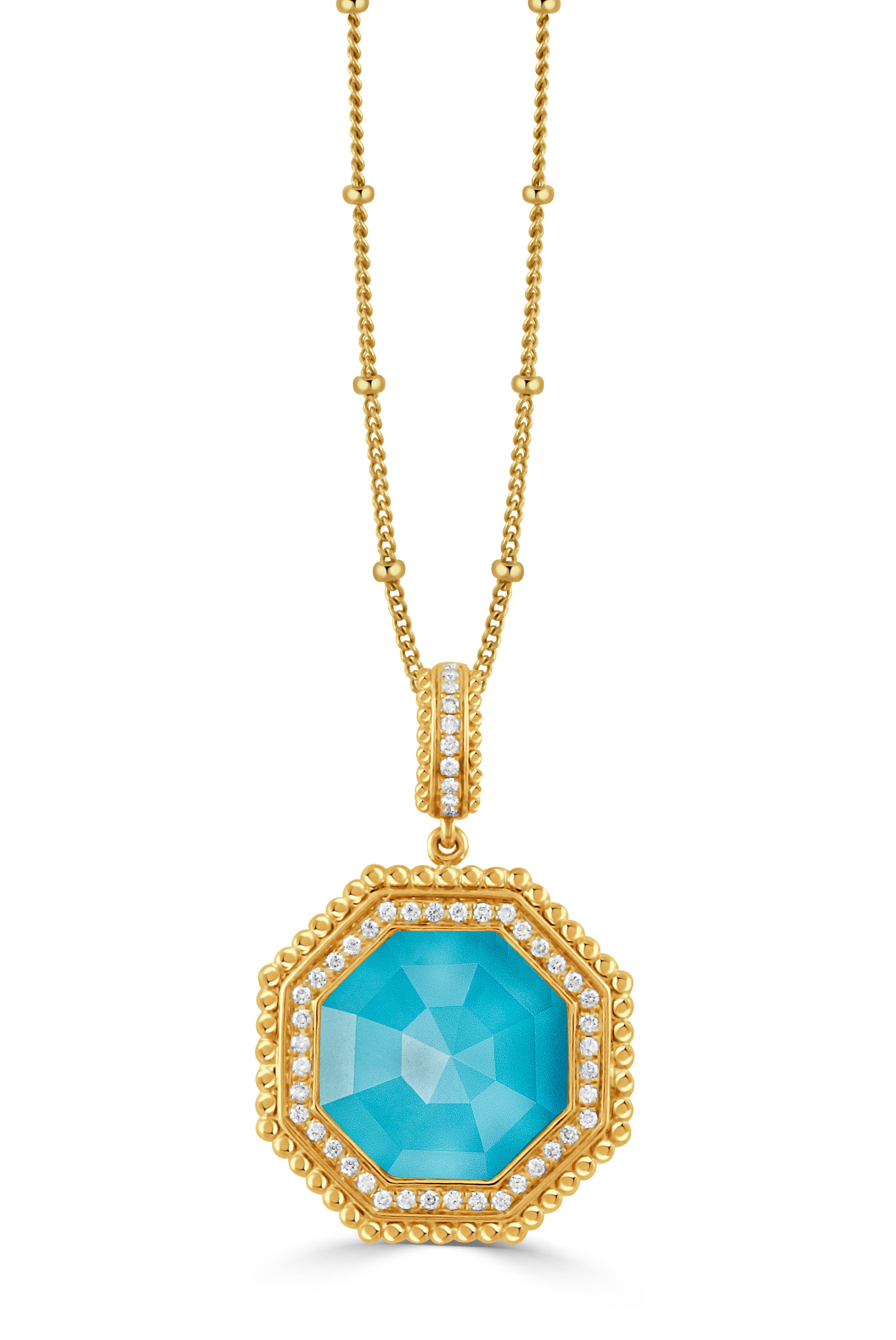 18k Turquoise Pendant