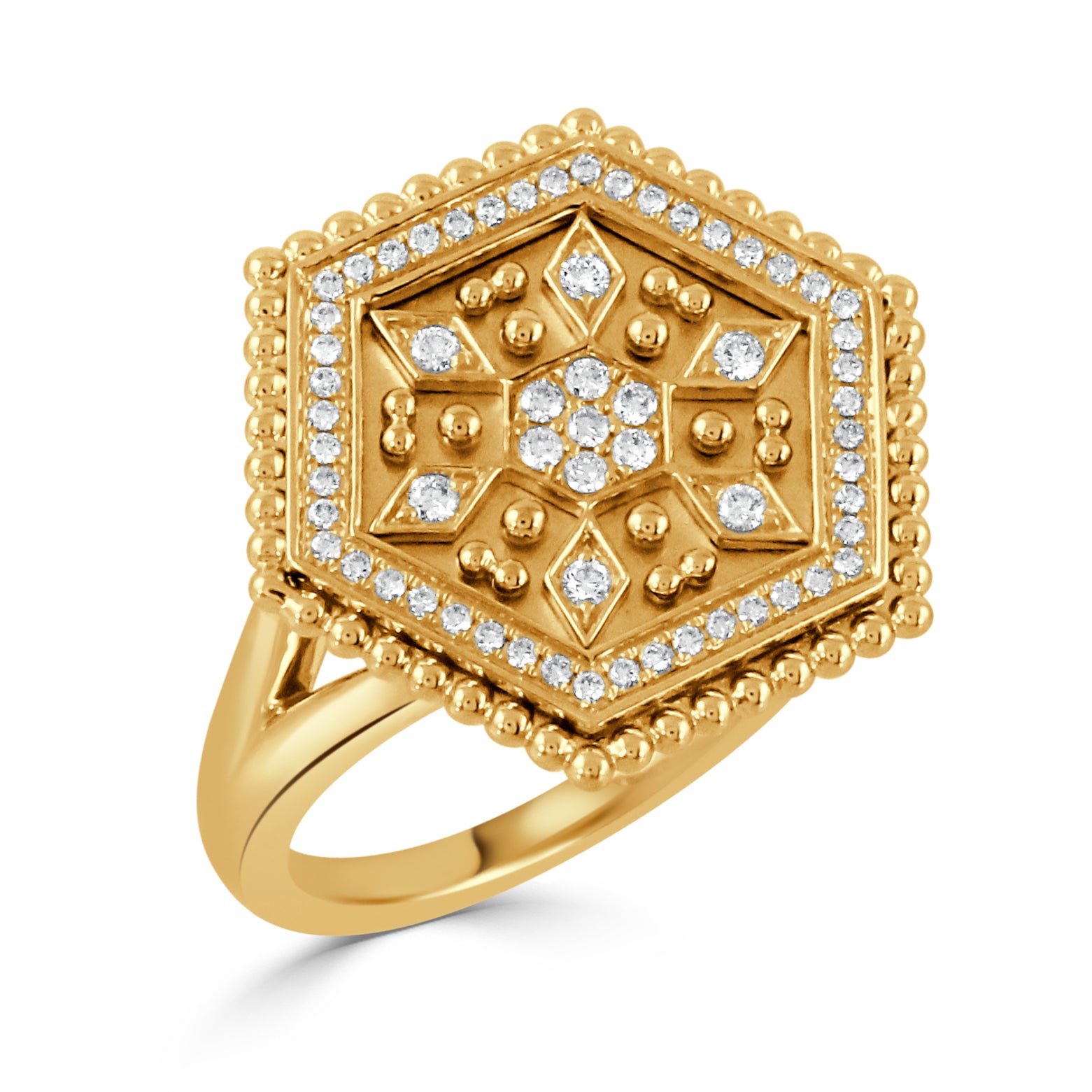 18k Byzantine Diamond Ring