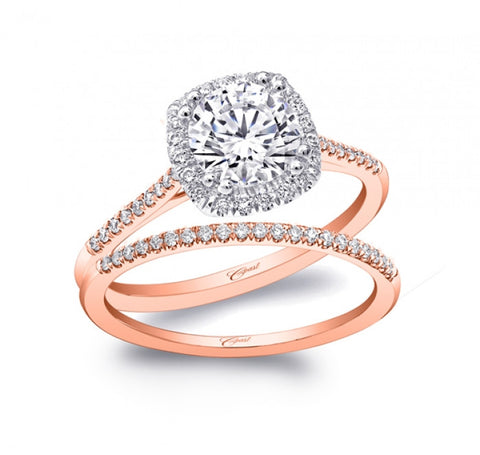 Coast Diamond Rose Gold Halo Ring