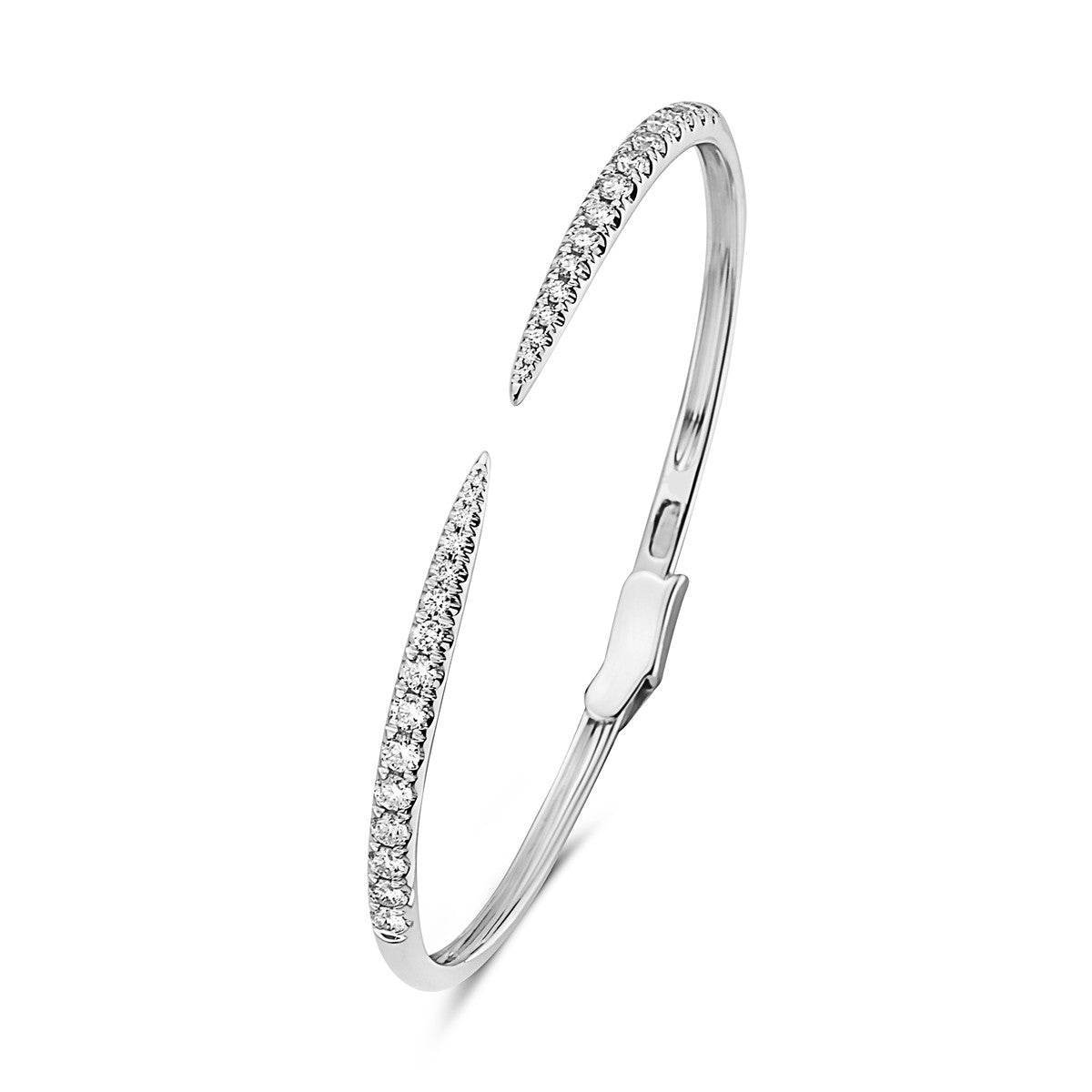 14k Diamond Bangle