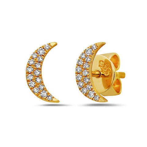 Bassali Crescent Moon Earrings