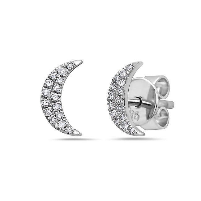 Basssali Crescent Moon Earrings
