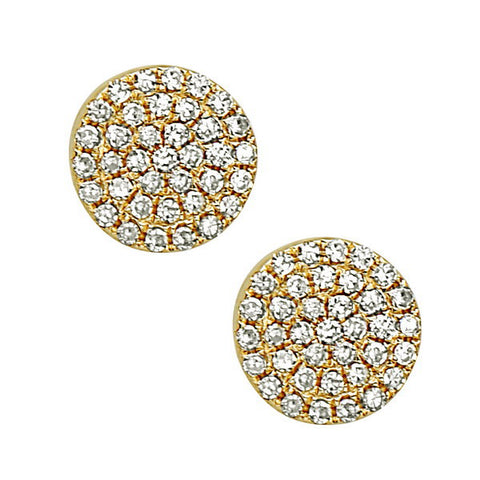 Diamond Disc earrings