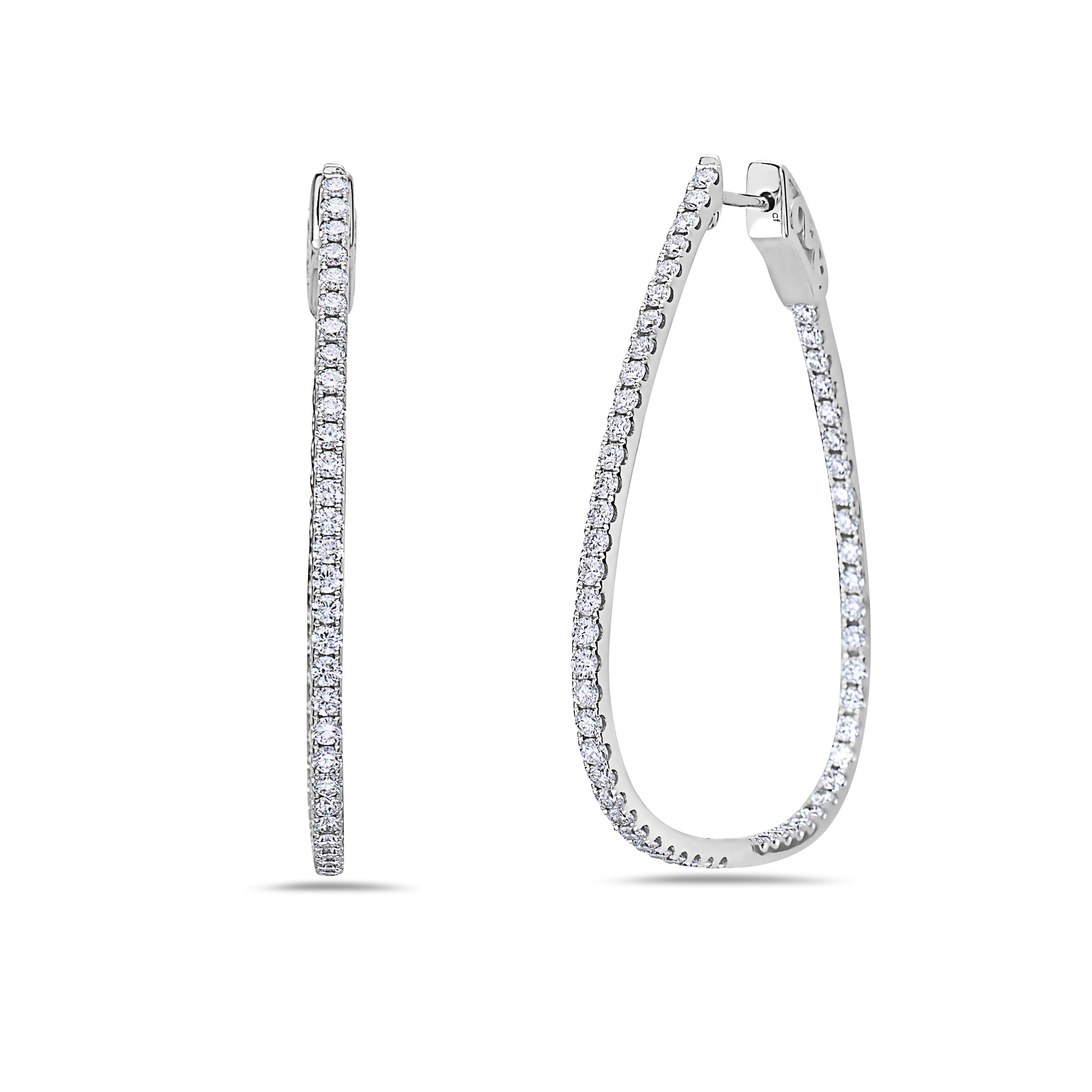 Diamond Hoop Earrings