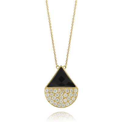 Diamond & Black Onyx Necklace