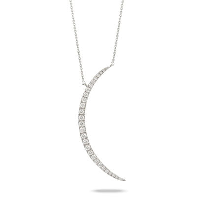 Diamond Crescent Moon Necklace