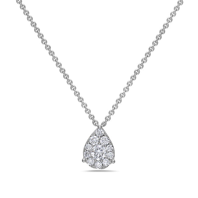 14kw Pave Diamond Pendant