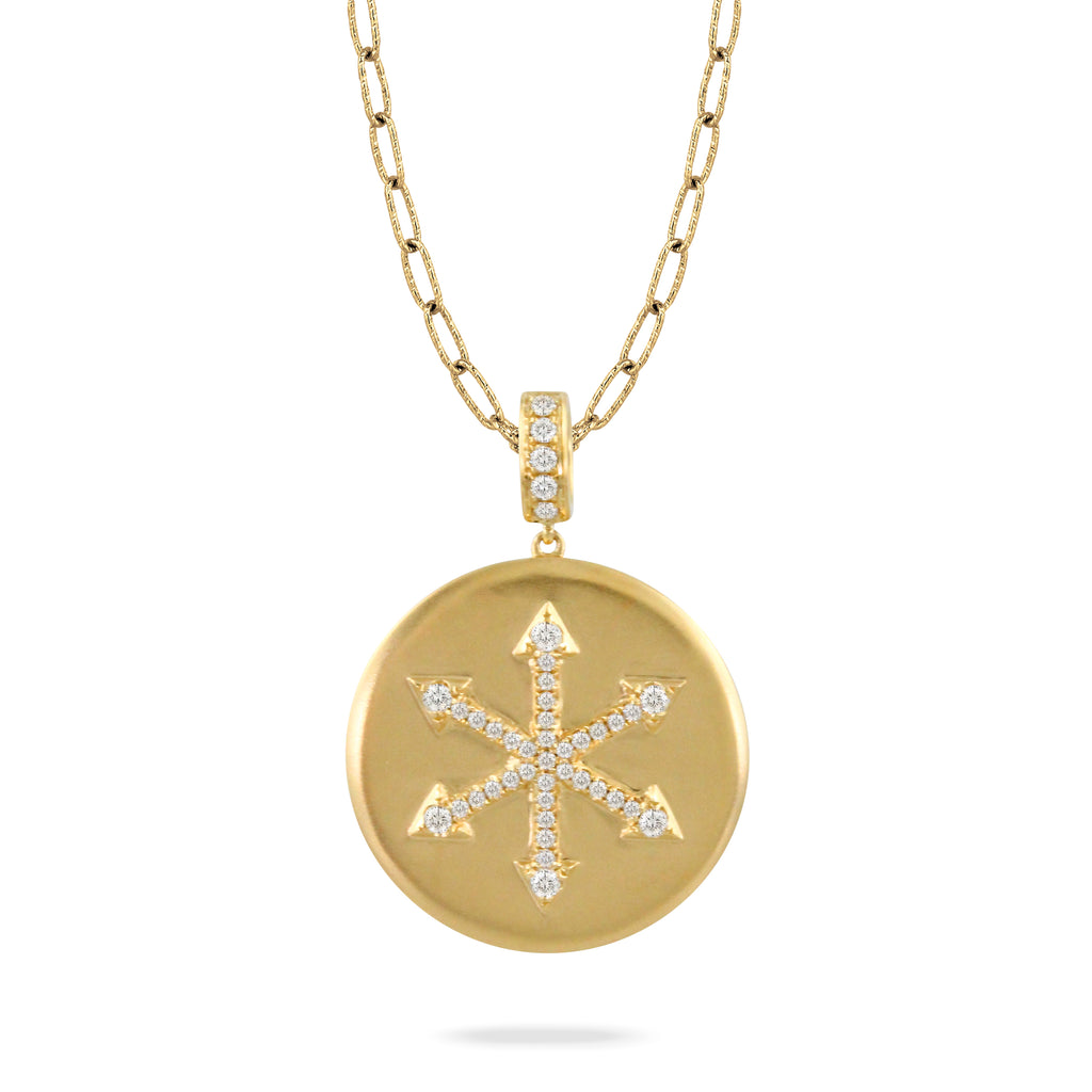 Gold medallion charms Clearance