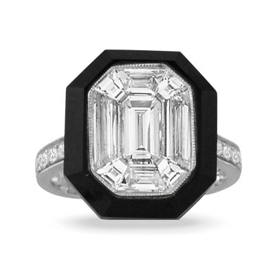 Diamond & Onyx Ring