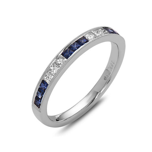 Diamond & Sapphire Band