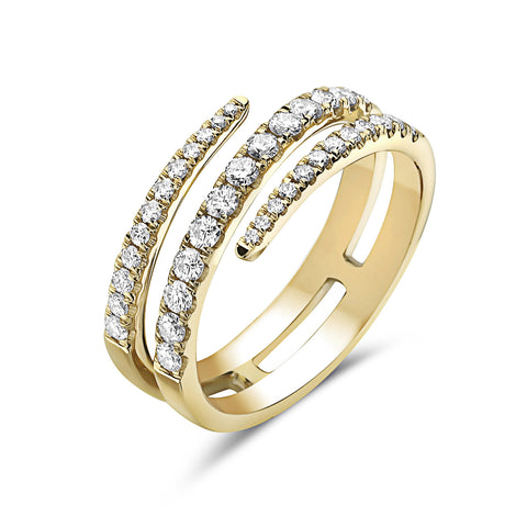 14k Yellow Gold & Diamond Ring