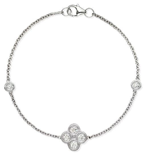 Diamond Clover Bracelet