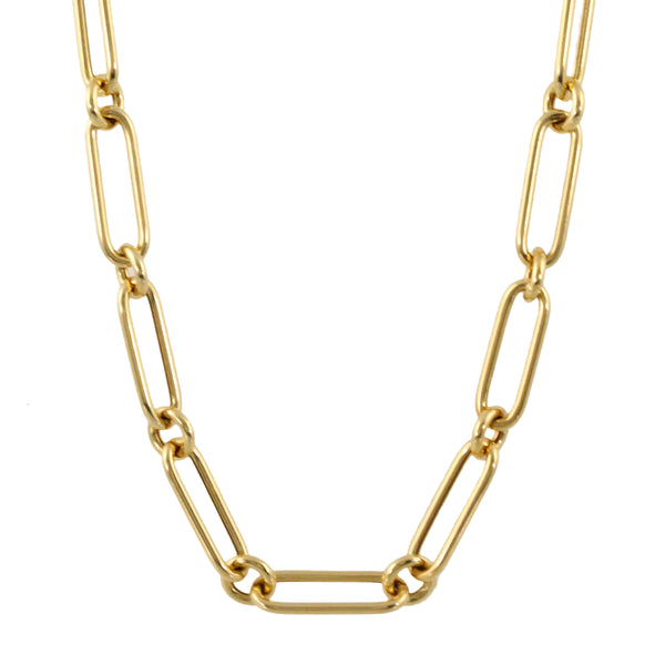 18k Gold Stretch Link Necklace