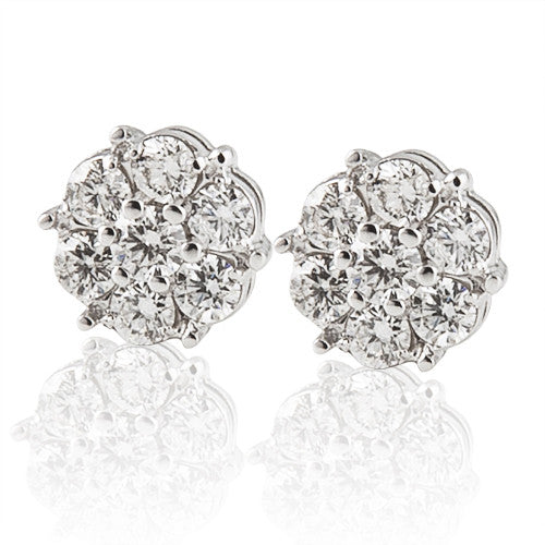 Diamond Cluster Stud
