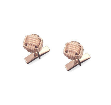 18K Yellow Gold Monkey Fist Cufflink