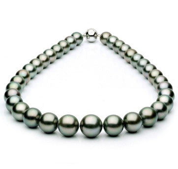 Tahitian Pearl Necklace With Diamond Etoile Clasp
