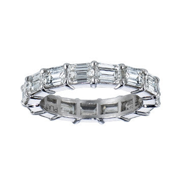 Emerald Cut Eternity Band