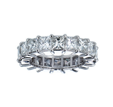 Princess Cut Eternity Band