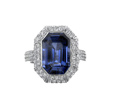 Sapphire & Diamond Ring