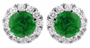 Emerald & Diamond Earrings