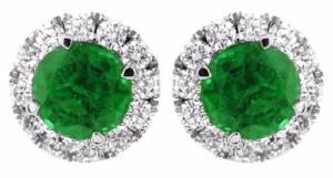 Emerald & Diamond Earrings